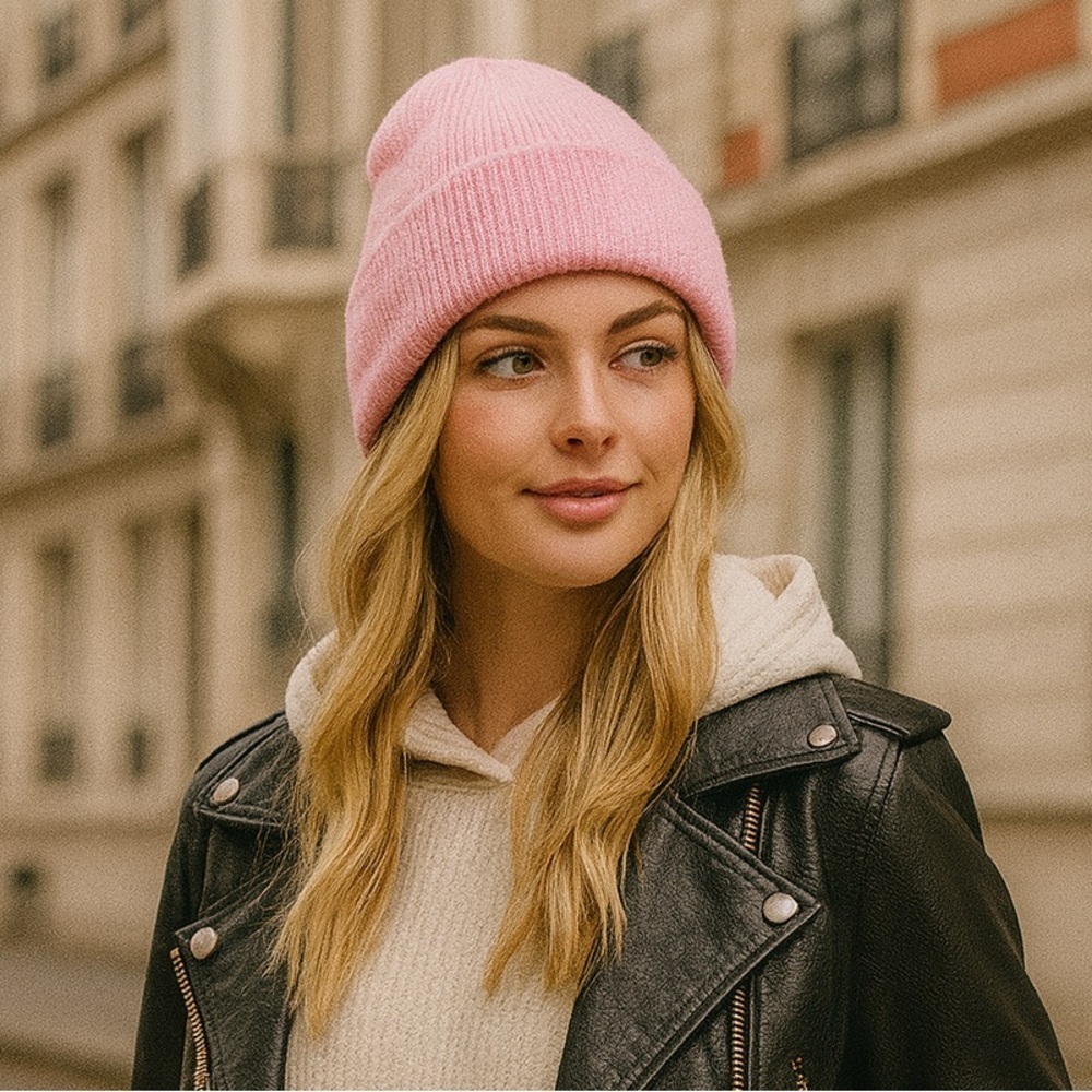 Boho Beanie Hat | Strawberry